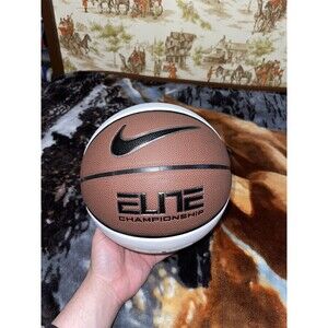 Nike Elite Championship Michigan  NCAA Basketball 29.5 White Brown Next Day Ship
